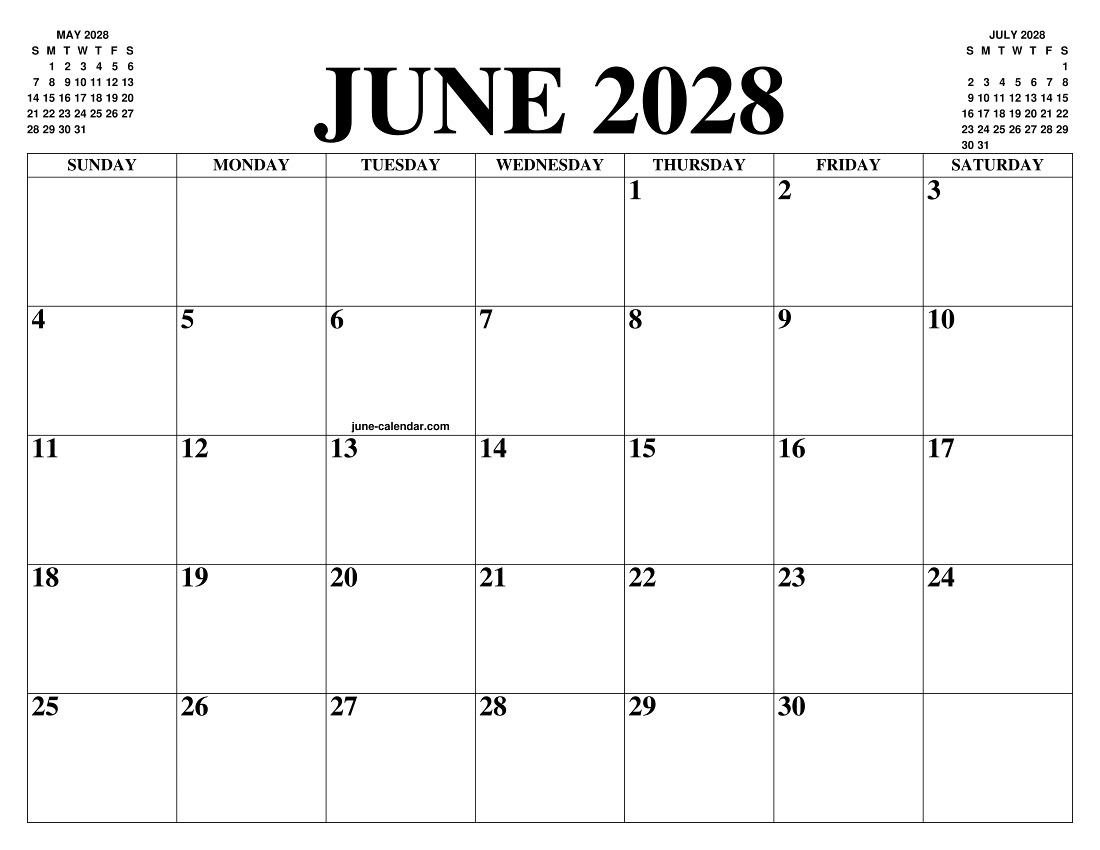 june-2028-calendar-of-the-month-free-printable-june-calendar-of-the-year-agenda